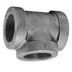 2 x 1-1/2 x 2-1/2 in. NPS 125# Reducing Pressure Rated Black Cast Iron Tee
