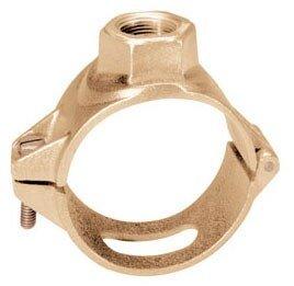 Ford Meter Box 1-1/2 in. CC Brass Saddle with Rubber Gasket and Silicon Bronze Strap 