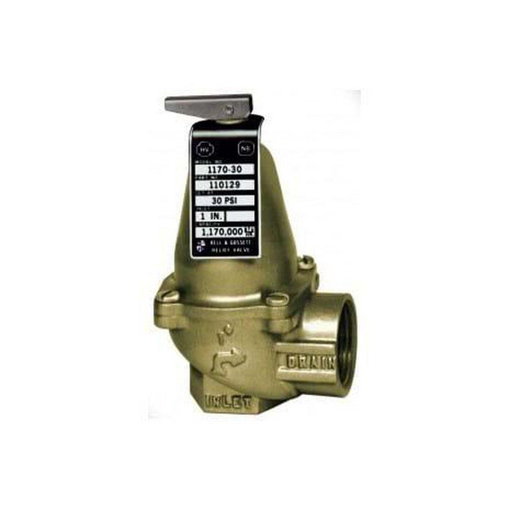 ITT-Bell & Gossett Brass NPT 30# 250 Relief Valve 