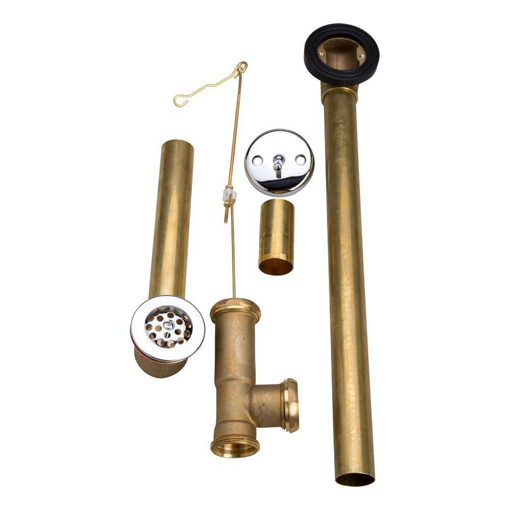 IPS Corporation Chrome Brass Trip Lever Drain 