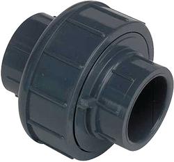 1 in. Socket Straight Schedule 80 PVC Union with FKM O-Ring Seal