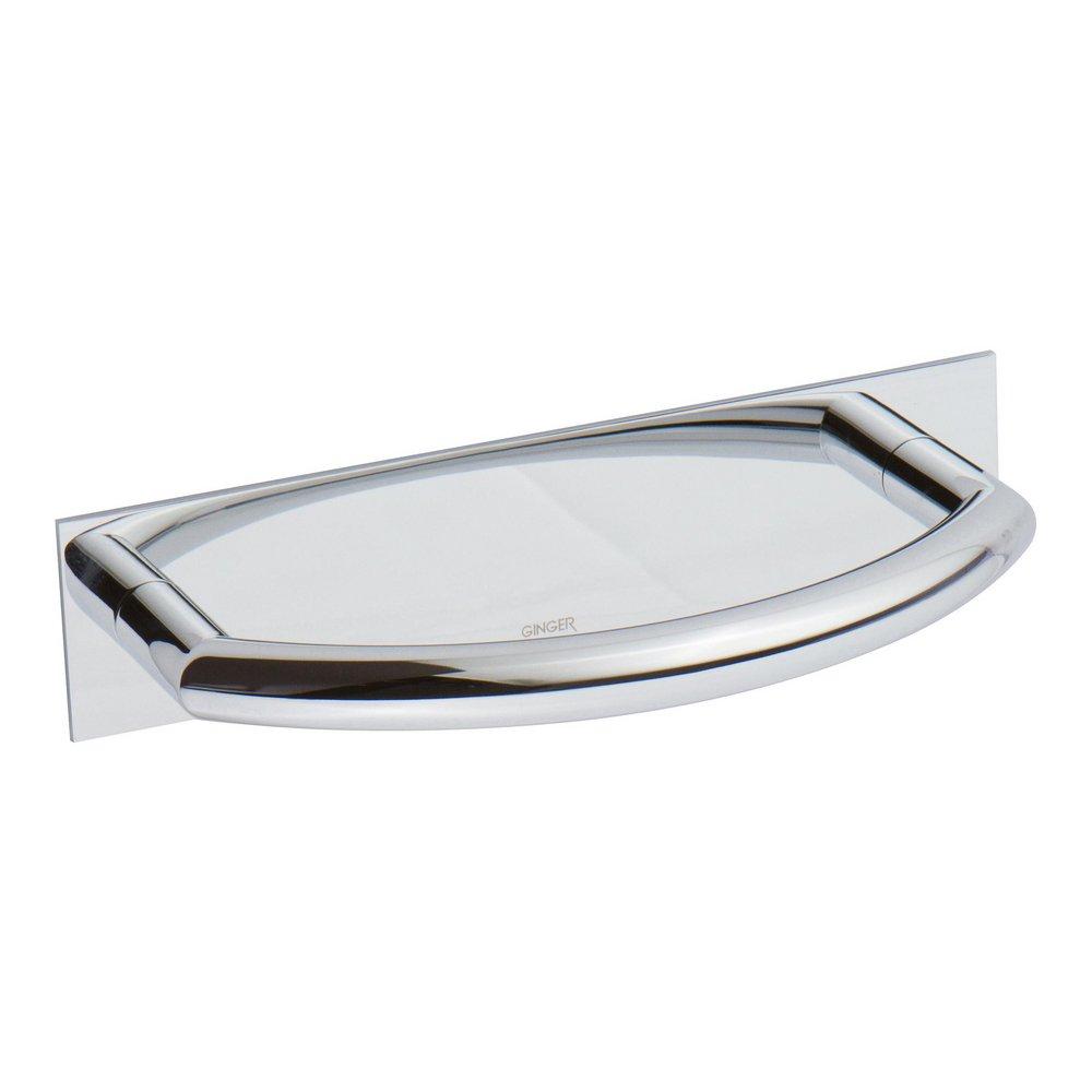 Ginger Polished Chrome Round Closed Towel Ring 