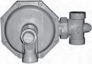 Equipment Controls Cast Iron Union Gas Regulator Valve 