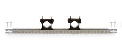 26 x 1/4 - 1 in. 150 lb. Zinc plated Galvanized Steel Universal Bracket with 2- Nylon Clamp and 4-Screw