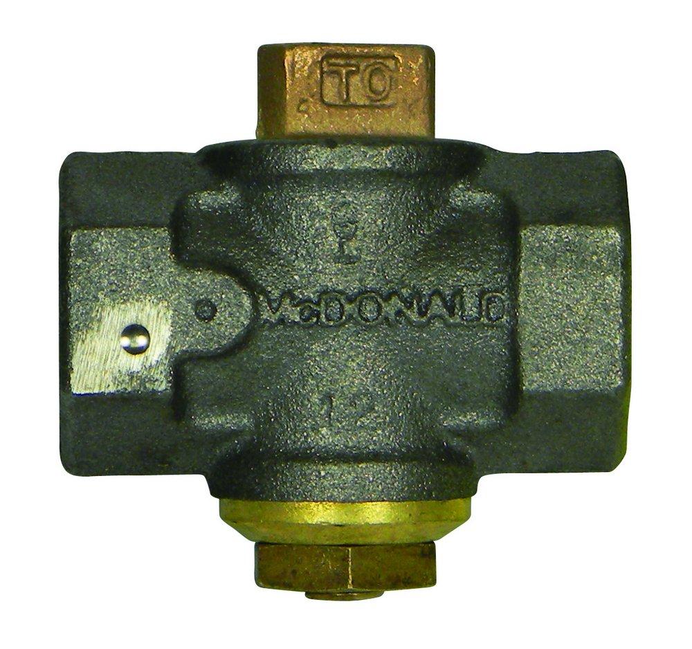 A.Y. McDonald Cast Iron 175 psig FNPT Gear Operator Plug Valve 