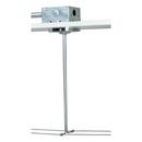 24 in. Round Power Single Feed Canopy in Satin Nickel