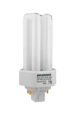 18W T4 Compact Fluorescent Light with GX24q-2 Base 4100 Kelvin Bulb