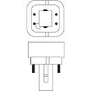 Sylvania T4 Dimmable Compact Fluorescent Light Bulb with G24q-1 Base 