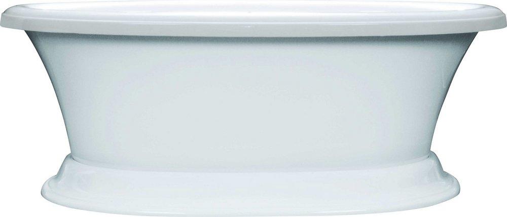 Aquatic White 72 x 40 in. Air Bath Pedestal Serenity Whirpool 