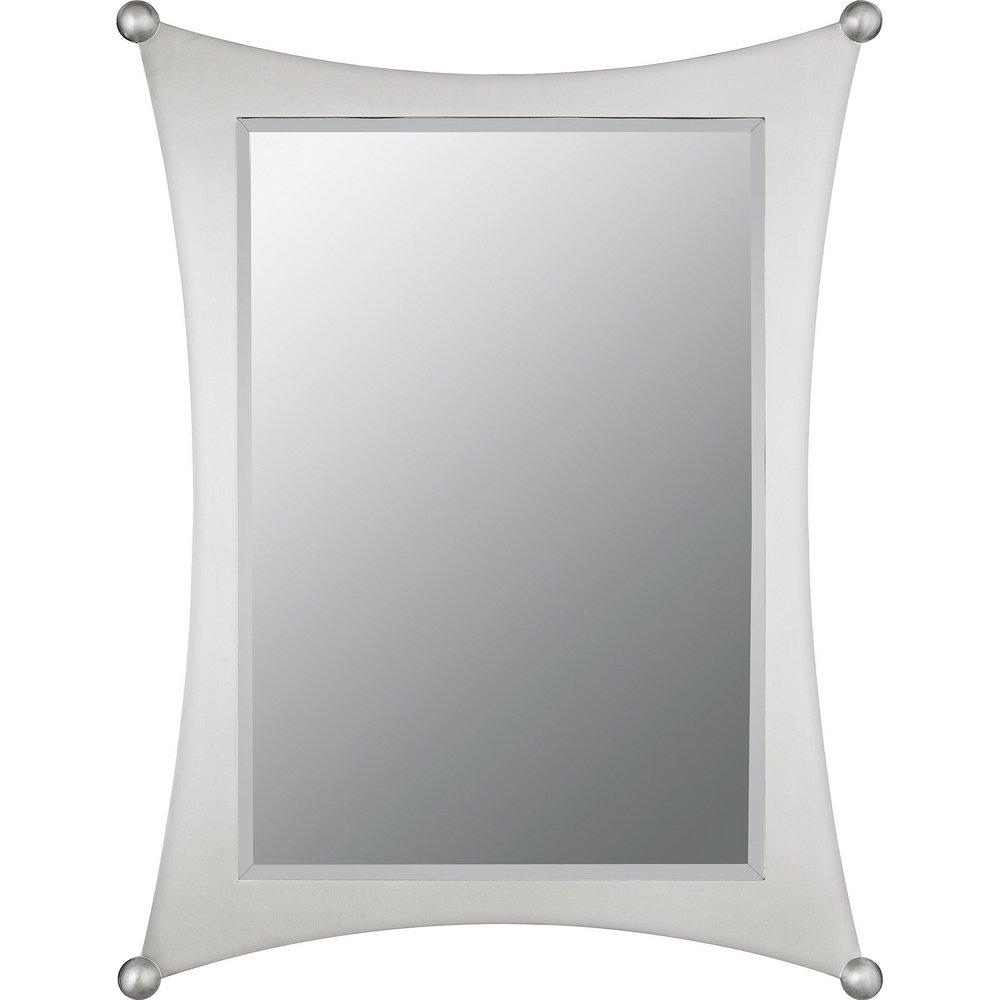 Quoizel 32 X 24 Beveled Mirror Brushed Nickel 