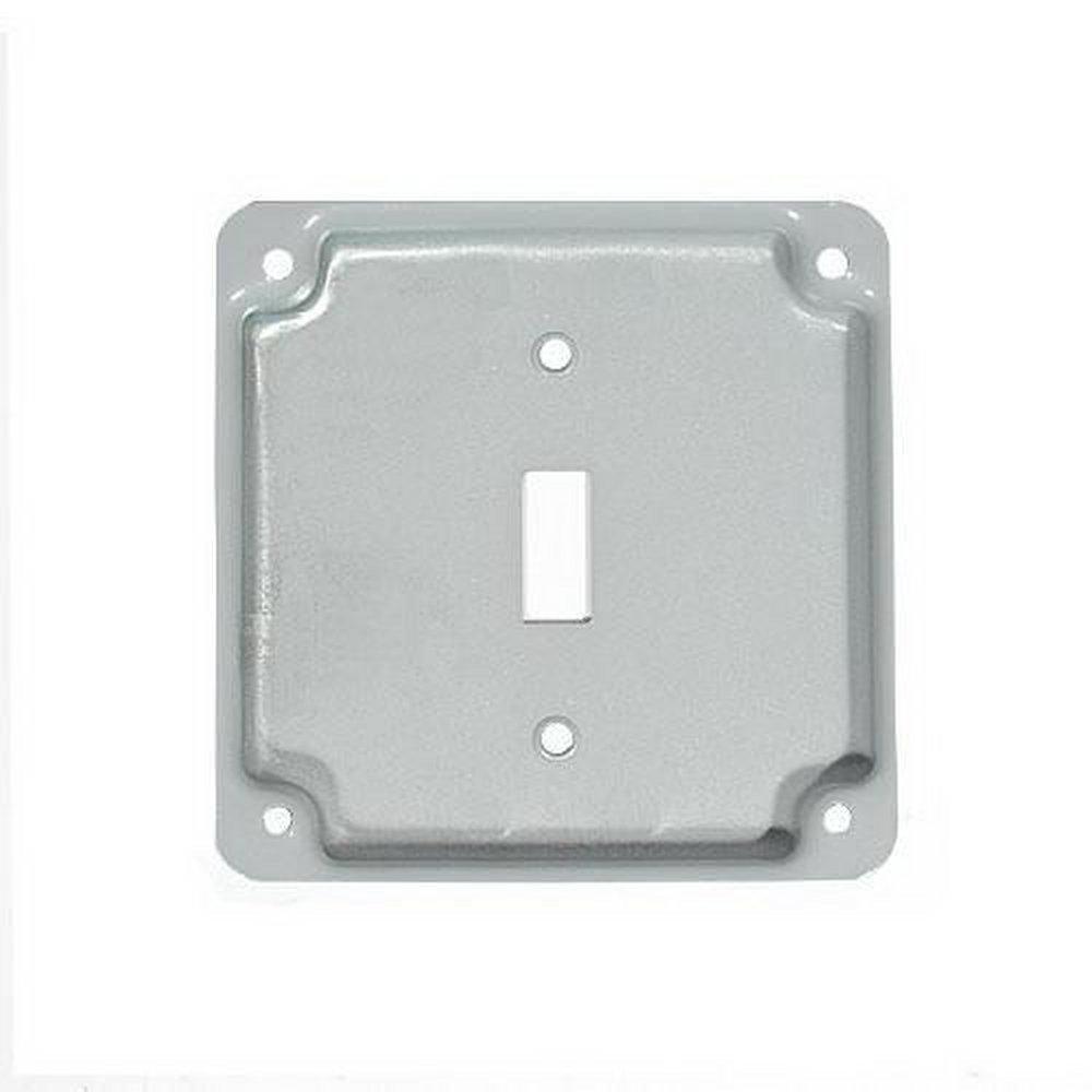 Mulberry Metal Products 4 in. Single Toggle Switch Cover 