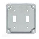 4 in. Steel 2-Toggle Switch Cover