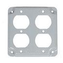 Mulberry Metal Products 4 in. 2-Duplex Receptacle Cover 