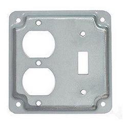 Steel Toggle Duplex Receptacle Cover