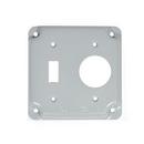 4 in. Steel Toggle Single Receptacle Cover