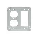 Mulberry Metal Products 4 in. Single Duplex Single GFCI Receptacle Cover 
