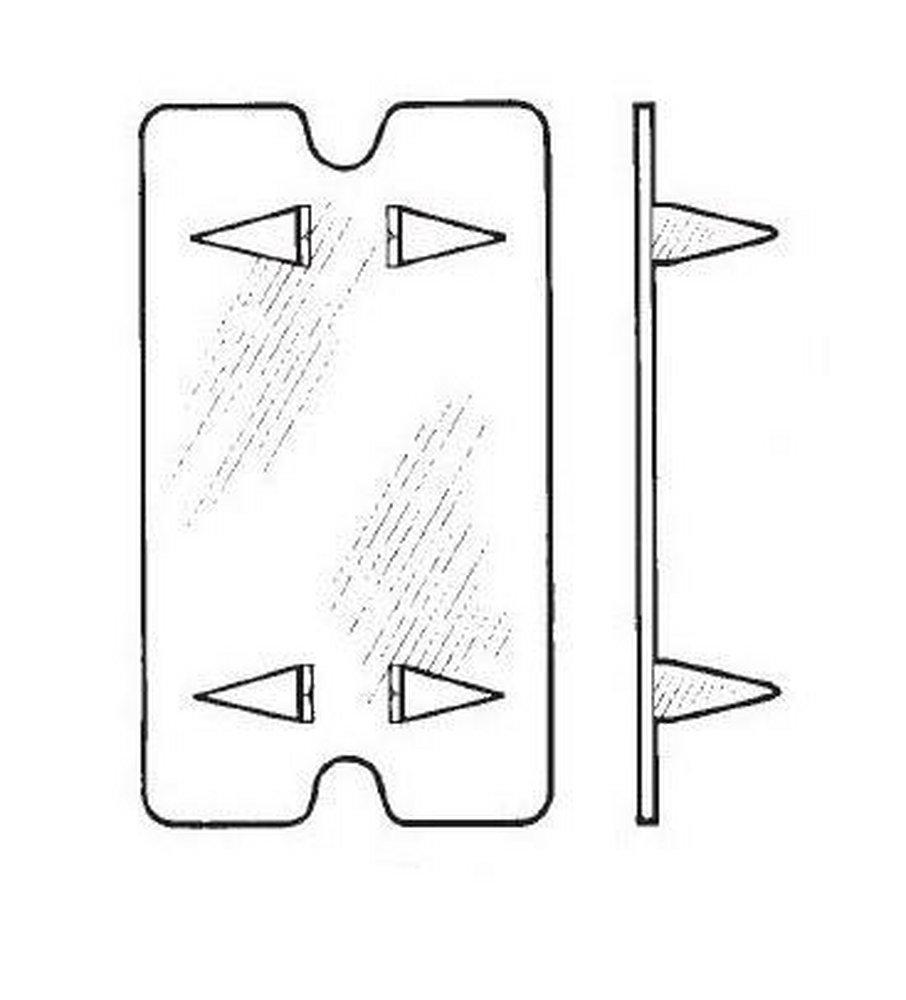 Mulberry Metal Products 3-7/16 in. Nail Plate Self Nailin 