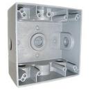 1/2 in. Outlet 3 in. Aluminum 2-Gang Whirlpool with Whirlpool Box Lug