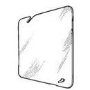 4-11/16 in. Square Flat Blank Steel Cover