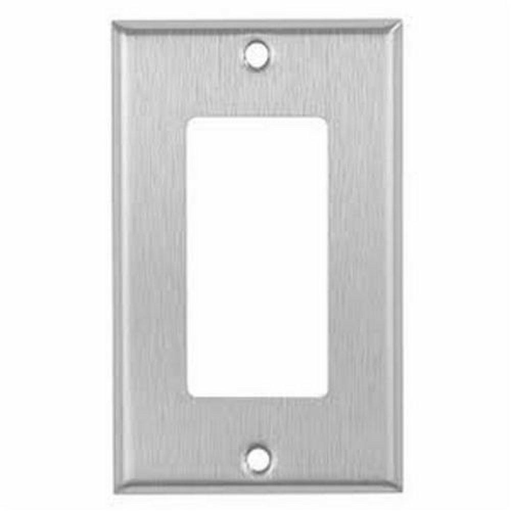 Mulberry Metal Products Stainless Steel 1-Gang Decora Wall Plate 
