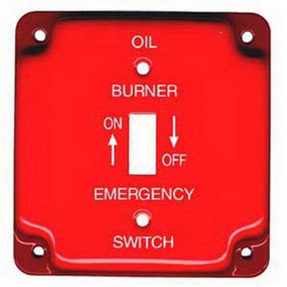 Mulberry Metal Products Red Steel Oil Burner Cover 