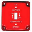 Mulberry Metal Products Red Steel Oil Burner Cover 