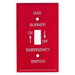 Single Gang Steel Gas Burner Switch Box Plate