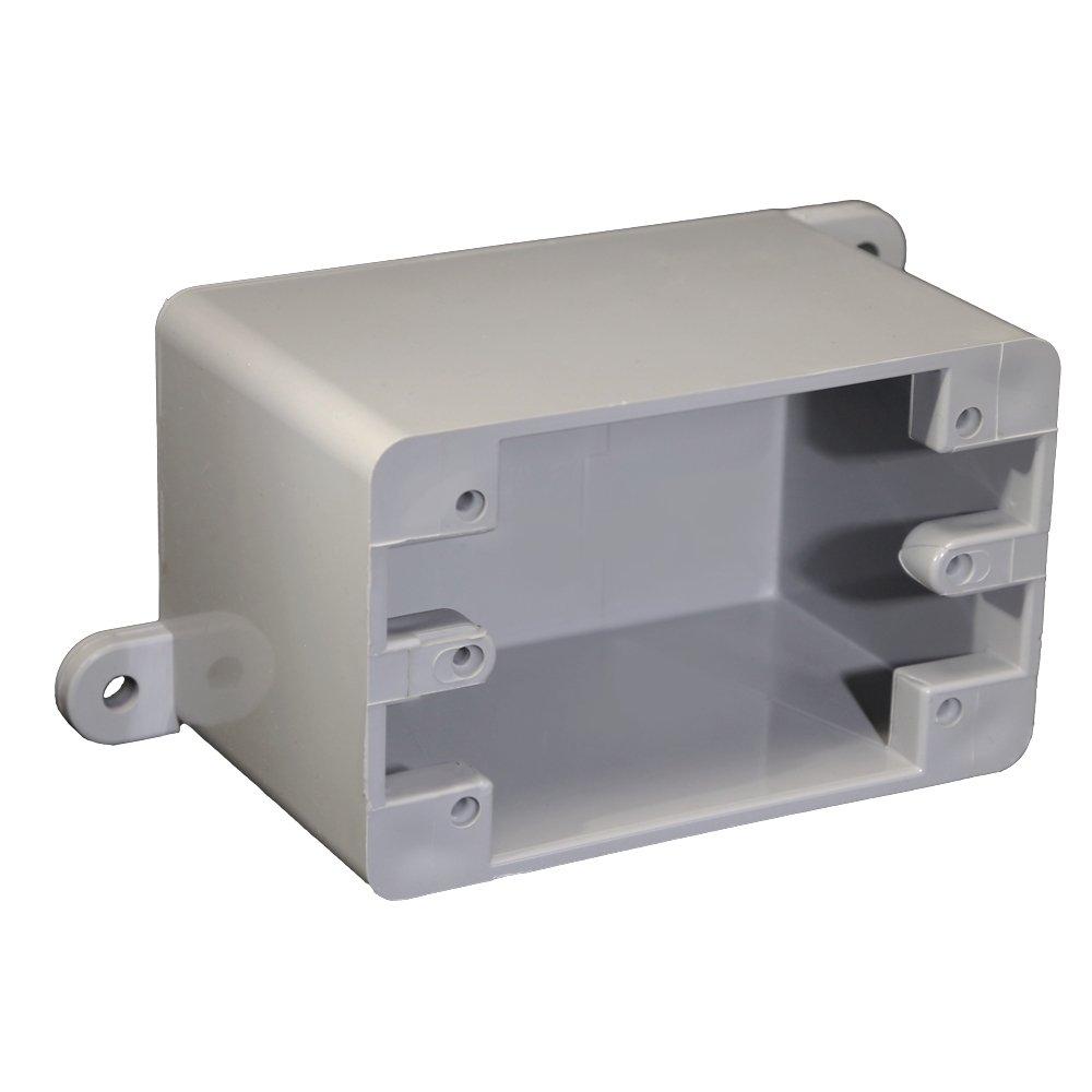 Grey 1 Gang PVC Type FD Blank Box 