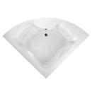 85 x 60 in. Acrylic Whirlpool Bathtub with Center Drain in White