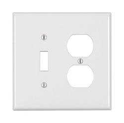 2-Gang Duplex Receptacle Wall Plate in White