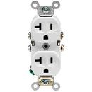 20A 125 VAC Duplex Receptacle in White