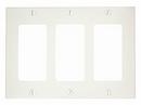 3-Gang Wall Plate in White