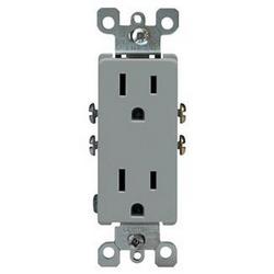 15A 125V Duplex Receptacle in Grey