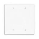 LEVITON White 2-Gang Standard Size Blank Wall Plate 