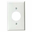 LEVITON White 1-Gang Receptacle Wall Plate 