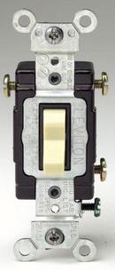 LEVITON Ivory 20A 120/277V 3-Way Toggle Switch 