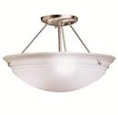 Kichler Lighting Brushed Nickel 100W 3-Light Medium Incandescent Semi-Flush Ceiling Light 