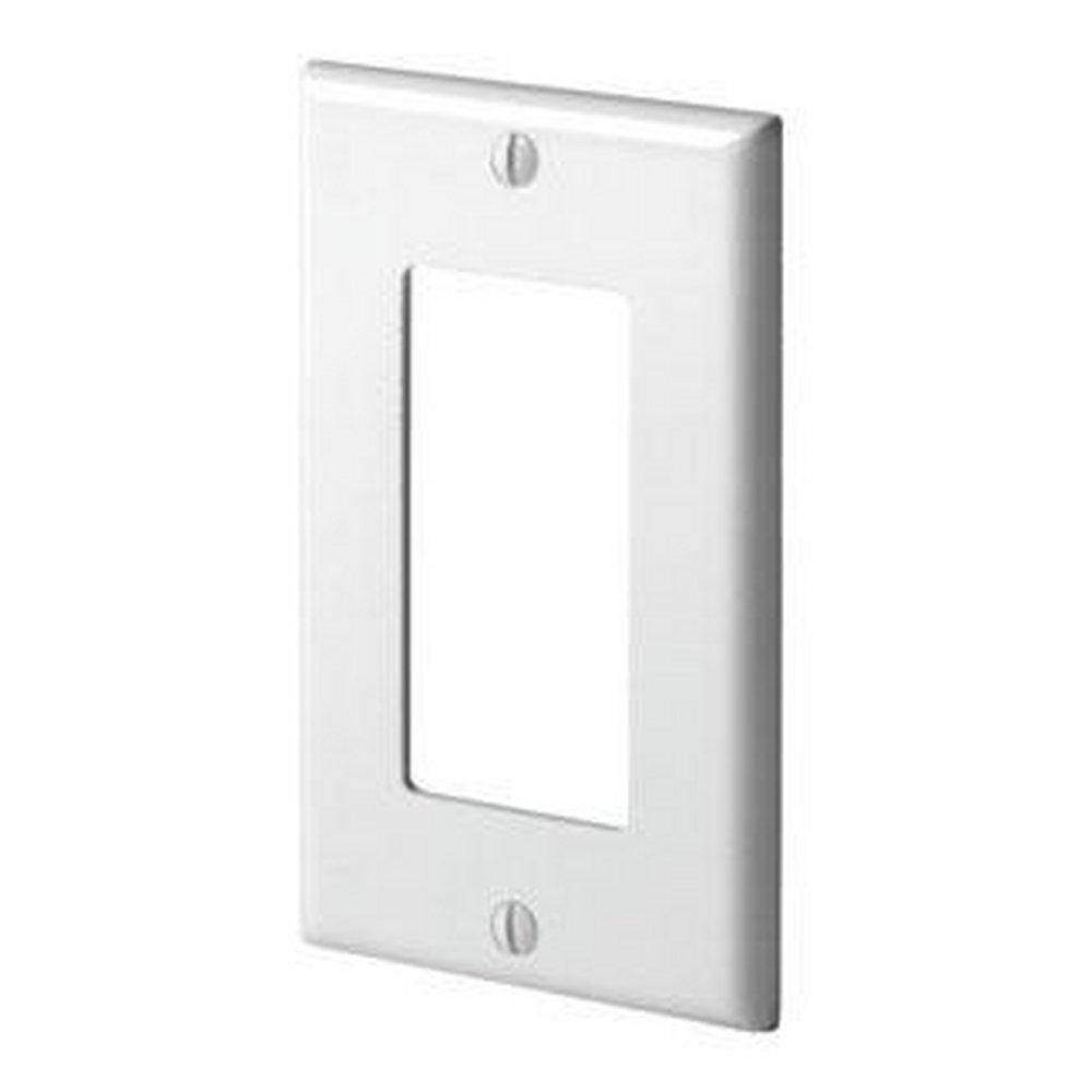 LEVITON White 1-Gang Decorative Plate 