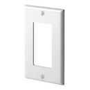 LEVITON White 1-Gang Decorative Plate 