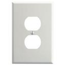 LEVITON White 1-Gang Duplex Receptacle Wall Plate Oversize 