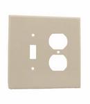 2-Gang 1-Duplex Device Oversized Combination Wall Plate in White