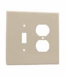 LEVITON White 2-Gang 1-Duplex Device Oversized Combination Wall Plate 