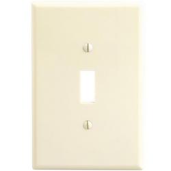 1 Gang Thermoset Plastic Wall Plate in Ivory