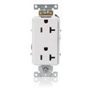 1-13/25 in. 20A Straight Blade Wiring Device in White