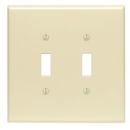 LEVITON Ivory Thermoset Plastic Wall Plate in Ivory 