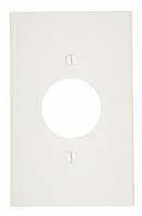 1-Gang Single Receptacle Wall Plate in White