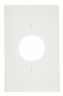 1-Gang Single Receptacle Wall Plate in White