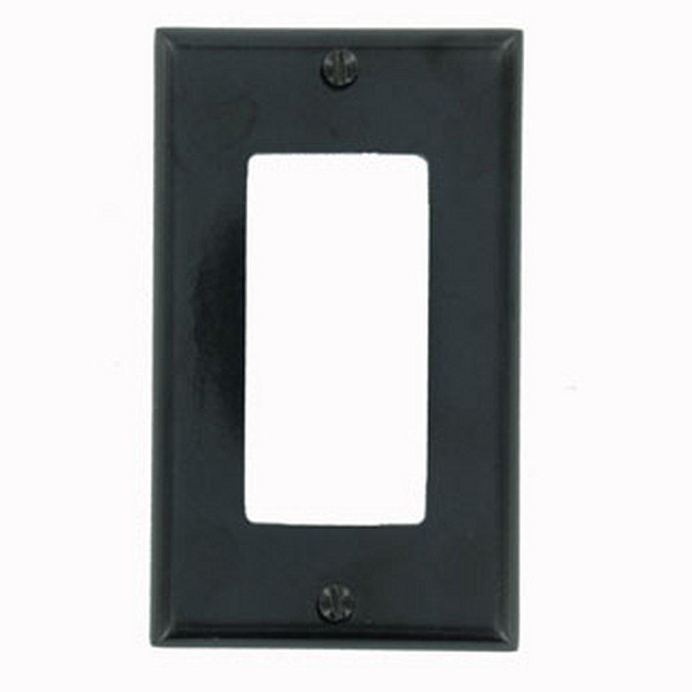 LEVITON Black 1 Gang Decorative Plate 
