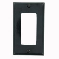 1-Gang Decorative Plate in Black