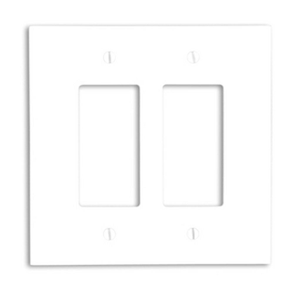 LEVITON White 1-Gang Device Wallplate 